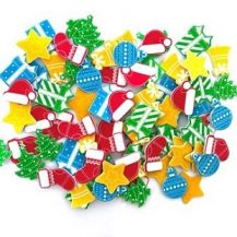 FOAM STICKERS - BRIGHT XMAS 86pc